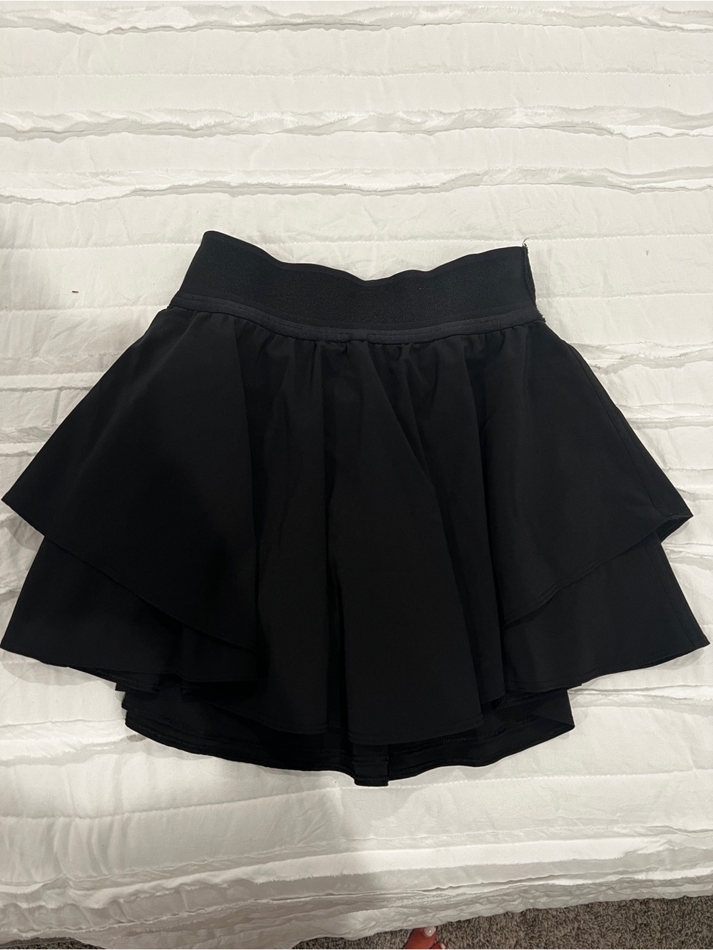 lululemon athletica Black Tiered Mini Skirt